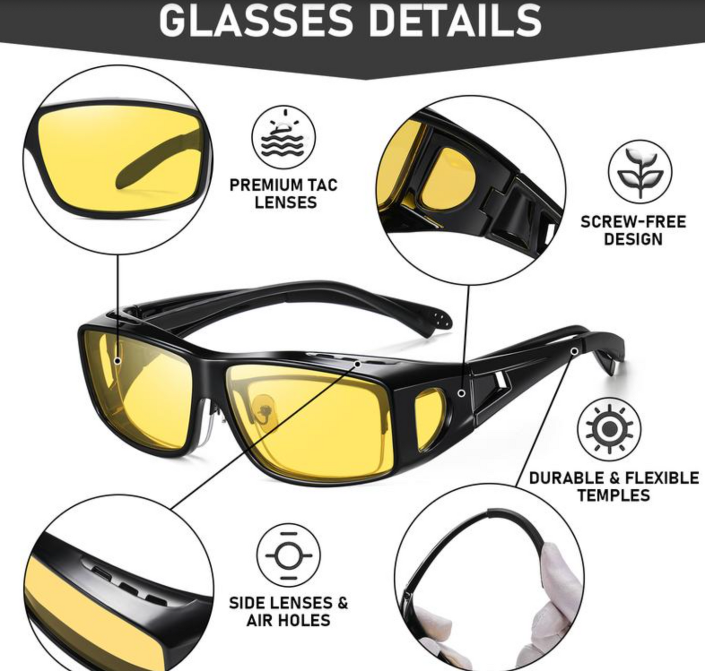 Night Vision Driving Glasses